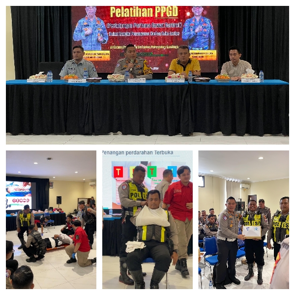 Satlantas Polrestabes Surabaya Gelar Pelatihan PPGD untuk Tingkatkan Respons Penanganan Korban Laka Lantas