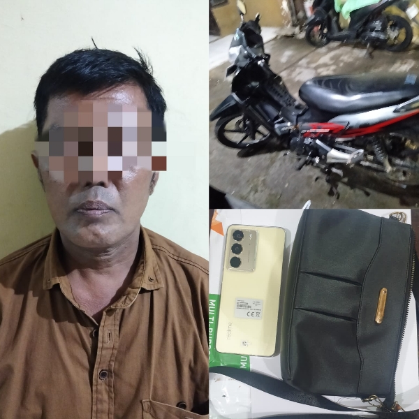 Pelaku Pencurian Tas Milik Anak yang Sedang Sholat, diamankan Anggota Polsek Kenjeran