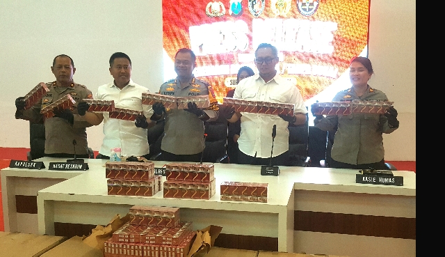 Tim Gabungan Gagalkan 145 Koli Rokok Ilegal Siap Edar Asal Pamekasan