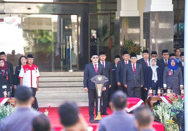 Pj. Gubernur Adhy Pimpin Upacara Hari Bela Negara ke-76, Ini Katanya!