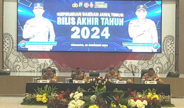 Rilis Akhir Tahun 2024 Polda Jatim , Ini Pesan Kapolda Untuk Masyarakat Terkait Judol