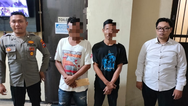 Dua Tersangka Pengedar Sabu Diringkus Anggota Satresnarkoba Polres Nganjuk