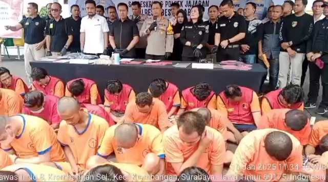 Polrestabes Surabaya Ungkap Kasus 3C Selama Pertengahan Akhir Desember 2024 sampai Pertengahan Awal Januari 2025