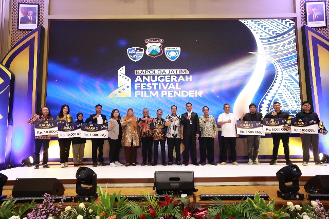 Polda Jatim Gelar Malam Anugerah Festival Film Pendek Kampanye Anti Judol