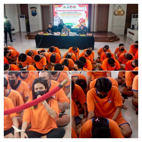 Polrestabes Surabaya Melaksanakan Press Release Program Asta Cita Presiden dalam Kasus Ungkap Lahgun Narkoba Periode Oktober 2024 s/d Februari 2025