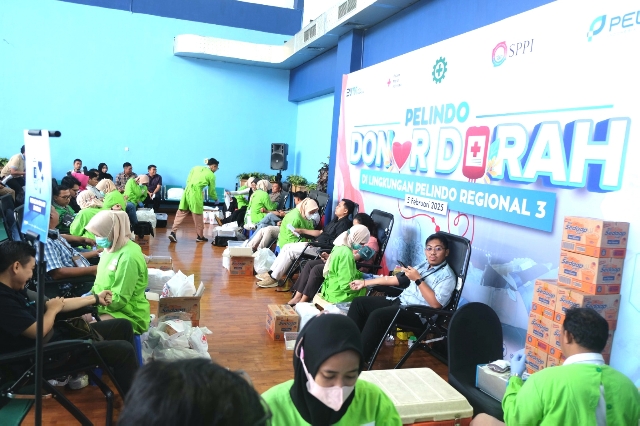 Peringati Bulan K3 Nasional, Pelindo Reg 3 Kumpulkan (239) Kantong Darah Untuk PMI