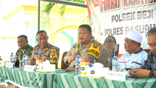 Polres Pasuruan Gelar Bansos Sambut Ramadhan di Masjid Roudhotul Hikmah