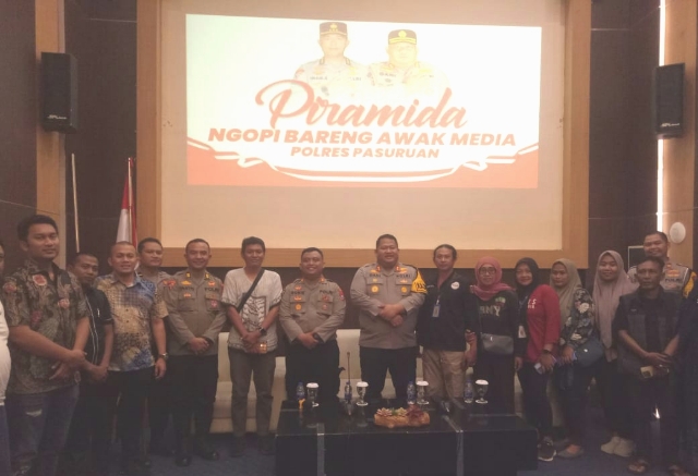 Piramida Ajang Sinergitas Polres Pasuruan dengan Awak Media