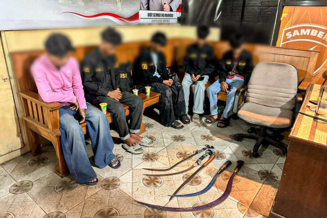 5 Remaja di Brebes Diamankan Anggota Polisi Diduga Akan Tawuran