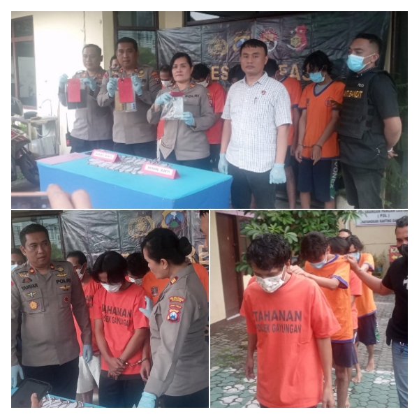 Polsek Gayungan Melaksanakan Press Release Terkait Curanmor dan Judol