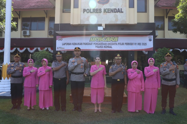 Kapolres Kendal: Kenaikan Pangkat Ini Jadi Pemacu Semangat untuk Anggota Lain