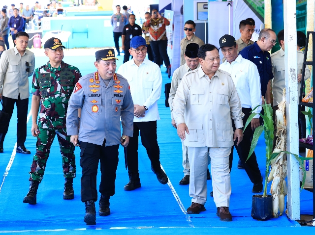 Presiden Prabowo Senang Panen Raya Jagung Inisiasi Polri Berhasil