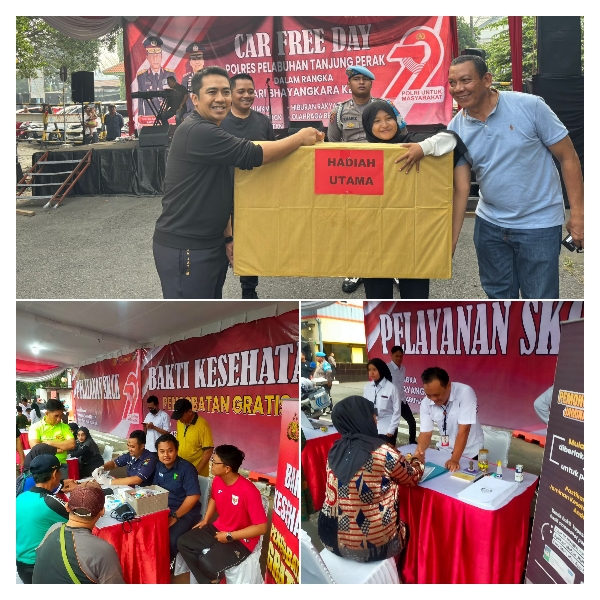 Polisi Sahabat Masyarakat: CFD dan Layanan Publik Warnai HUT Bhayangkara Ke-79 di Polres Pelabuhan Tanjung Perak