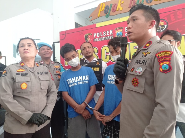 Polsek Bubutan Ungkap Kasus Percobaan Pencurian dengan Kekerasan 2 Pelaku Diamankan