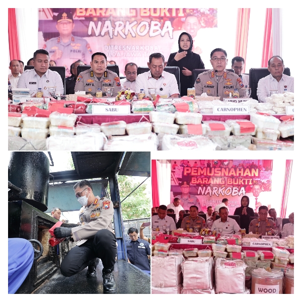 Polda Jatim Tegaskan Perang Terhadap Narkoba: 5,7 Juta Butir Narkotika Dimusnahkan, 3.022 Kasus Diungkap