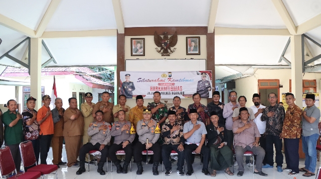 Kapolres Nganjuk Dorong Forkopimcam untuk ikut Mengantisipasi Kerawanan Wilayah
