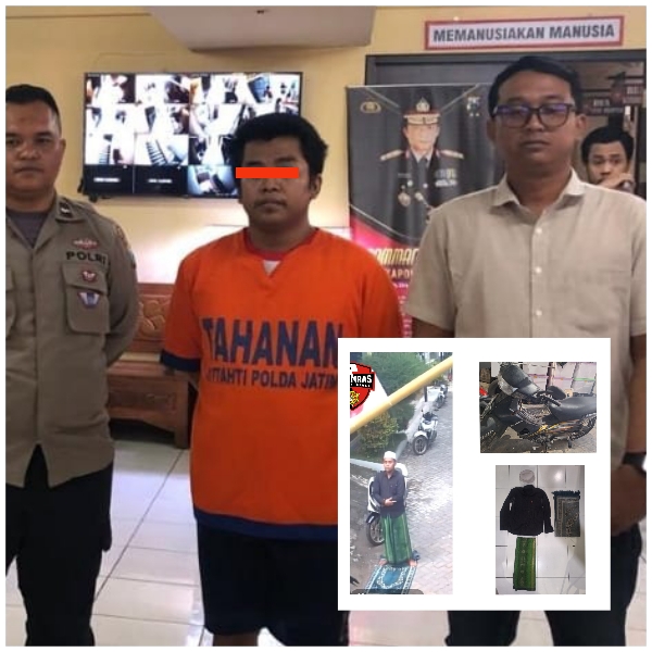 Viral di Medsos, Satreskrim Tanjung Perak Tangkap Residivis Curanmor yang Beraksi Saat Sholat Jumat