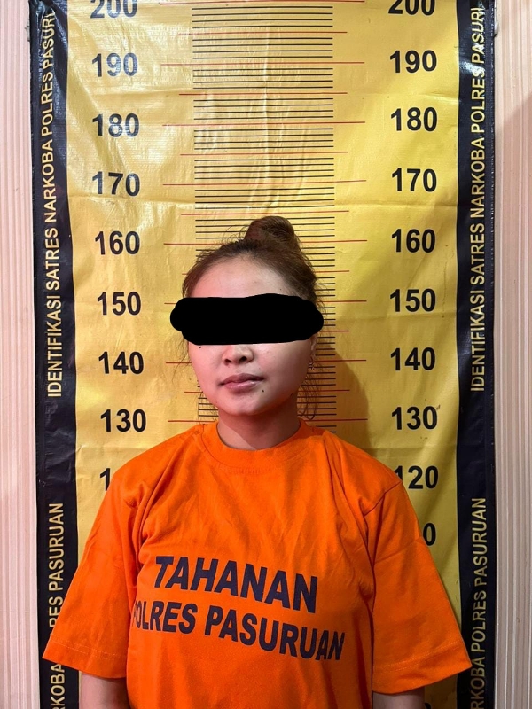 Polres Pasuruan Ringkus Wanita Warga Pandaan yang Fasilitasi Peredaran Narkoba