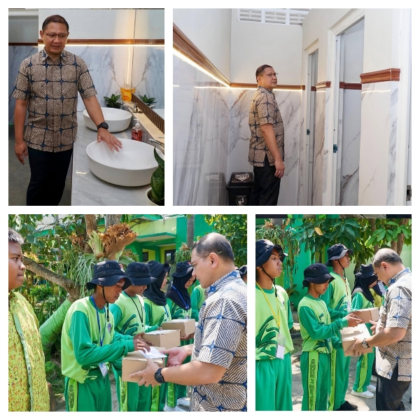Kepala Pendidikan Provinsi Jawa Timur Meresmikan Fasilitas Baru Berupa Toilet Bersih dan Modern di SMKN 1 Mejayan, Kabupaten Madiun