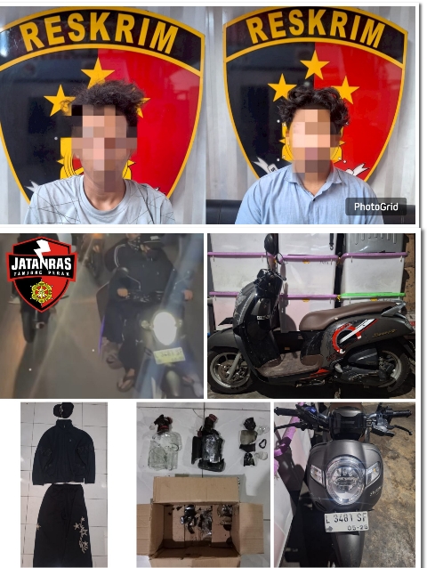 Polres Pelabuhan Tanjung Perak Menetapkan Empat Remaja Tersangka Tawuran  di Jalan Kalilom Lor