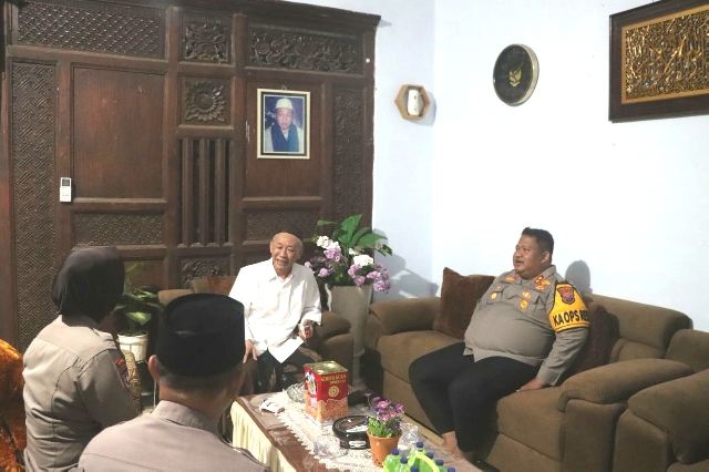 Kapolres Pasuruan Bersilaturahmi Tokoh Agama Minta Doa  dan Memperkuat Stabilitas Kamtibmas