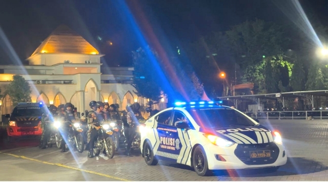 Situasi Kamtibmas Terkendali, Polres Pasuruan Terus Laksanakan. Patroli Skala Besar untuk Jogo Pasuruan