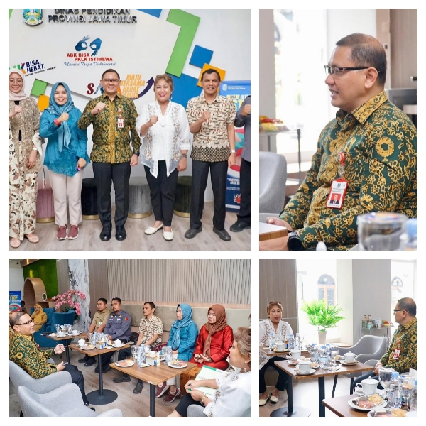 Kepala Dinas Pendidikan Provinsi Jawa Timur Menerima Audensi Bawaslu Jatim Bahas Kerjasama Sosialisasi Literasi Demokrasi Bagi Sekolah Menengah di Jawa Timur