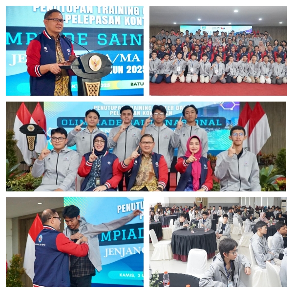 Kepala Dinas Pendidikan Provinsi Jawa Timur Tutup Training dan Lepas Kontingen OSN SMA/MA dan Targetkan 15 Medali Emas untuk Pertahankan Juara Umum