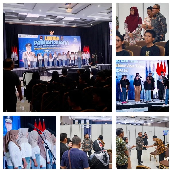 Kepala Dinas Pendidikan Provinsi Jawa Timur Meninjau Langsung Persiapan Pelaksanaan Lomba Paduan Suara Mars Jawa Timur