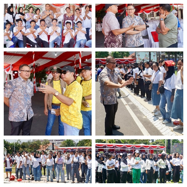 Kepala Dinas Pendidikan Provinsi Jawa Timur Memberi Arahan Langsung dalam Gladi Bersih Paduan Suara dalam Rangka Hari Jadi Ke-80 Provinsi Jawa Timur