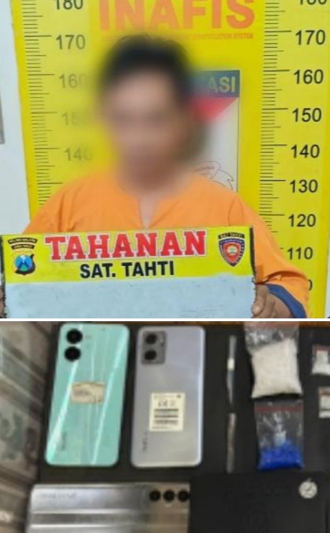 Terduga Pengedar Narkoba di Kepanjen Malang beserta Barang Bukti 21 Poket Sabu Diamankan Polisi