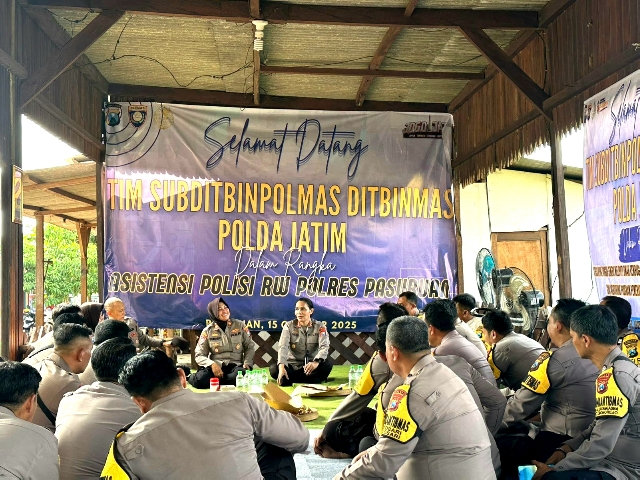 Polda Jatim Lakukan Asistensi Kampung Tangguh Semeru di Wonorejo, Satbinmas Pastikan Program Berjalan Efektif
