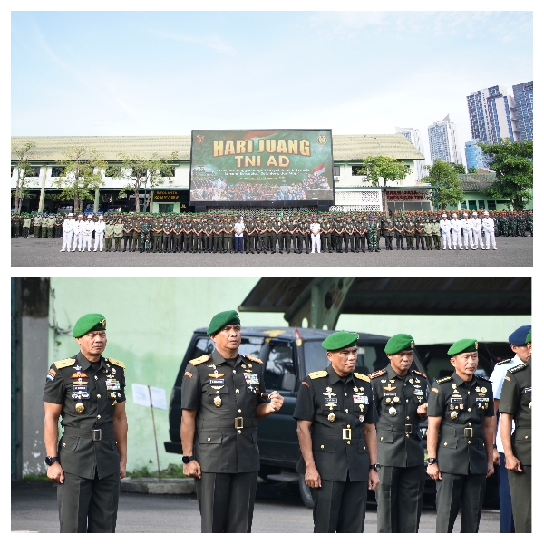 Danrem 084/Bhaskara Jaya Hadiri Peringatan Hari Juang TNI AD di Kodam V/Brawijaya