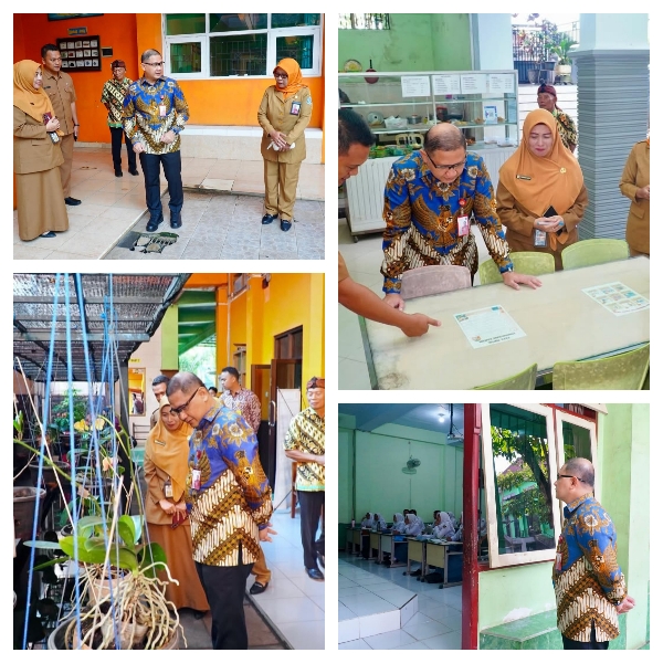 Kunjungan Kepala Dinas Pendidikan Provinsi Jawa Timur di  SMAN 1 Kepanjen Malang, dalam Mendorong Budaya Sekolah Sehat dan Humanis