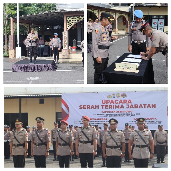 Polres Pelabuhan Tanjung Perak Menggelar Sertijab PJU bersama Jajaran yang Berganti