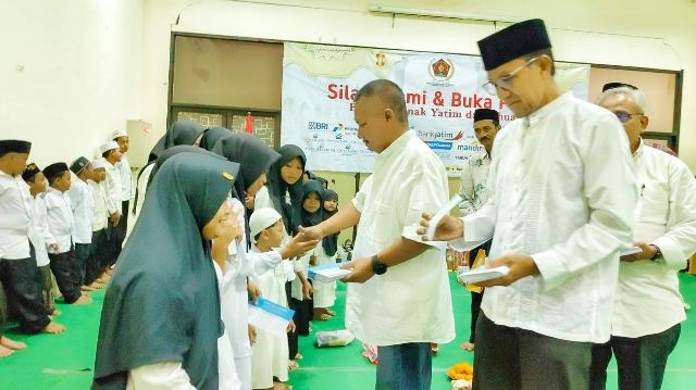 ‎Rangkain HPN 2026, PWI Jatim Beri Santunan Anak Yatim Dhuafa di Bulan Ramadhan
