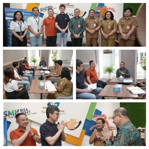 Kepala Dinas Pendidikan Provinsi Jawa Timur Menerima Audensi PT Aice Ice Cream Jatim Industri dalam Memperkuat Link and Match Pendidikan dan Industri