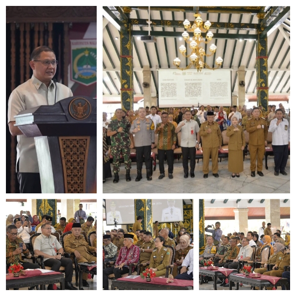 Kepala Dinas Pendidikan Provinsi Jawa Timur saat Mewakili Visi Gubernur Jawa Timur Sampaikan Arah Pembangunan Jawa Timur 2027 di Musrenbang RKPD Kabupaten Malang