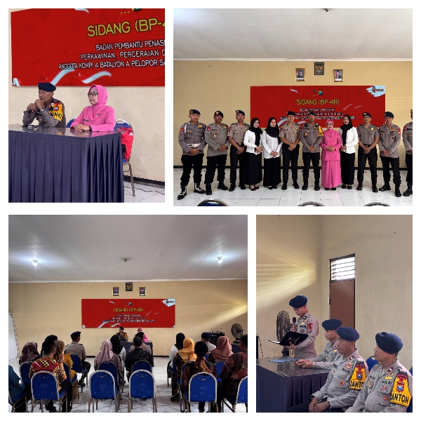 KOMPI 4 BATALYON A PELOPOR MEDAENG SATBRIMOB POLDA JATIM GELAR SIDANG BP-4R, TEGAKKAN DISIPLIN DAN KESEJAHTERAAN ANGGOTA