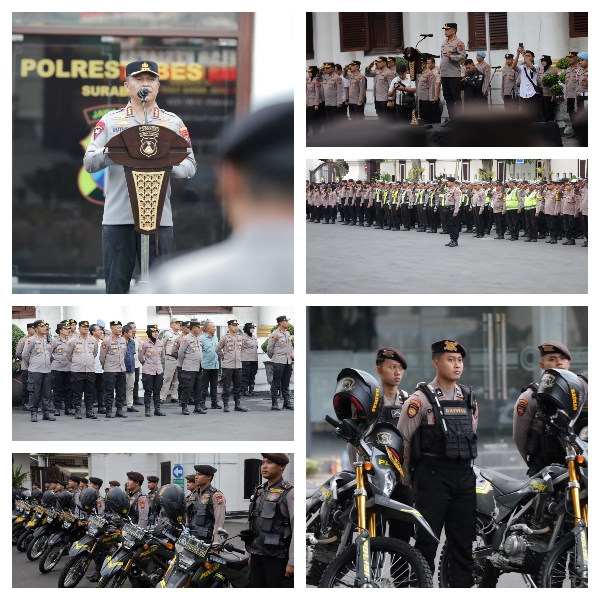 Polrestabes Surabaya Siaga Libur Panjang Kapolrestabes Surabaya Pastikan Situasi Kamtibmas Tetap Kondusif