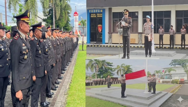 Polres Bitung Gelar Upacara Hari Lahir Pancasila 2026, Teguhkan Semangat Persatuan dan Perdamaian Dunia
