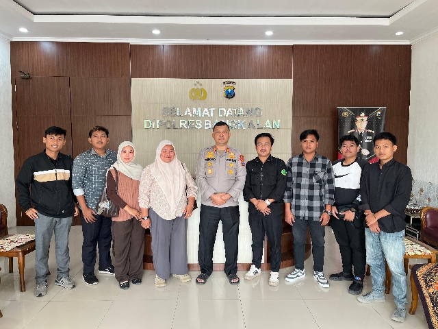 Sambut Audiensi HIMAGA, Kapolres Bangkalan,Berkomitmen Tindak Tegas Pelaku Kejahatan Asusila