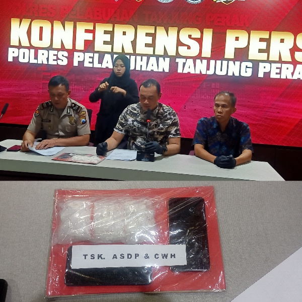 Satresnarkoba Polres Pelabuhan Tanjung Perak Berhasil Menyita Sabu Seberat ± 292,93 Gram, dan Dua Orang Tersangka Diamankan