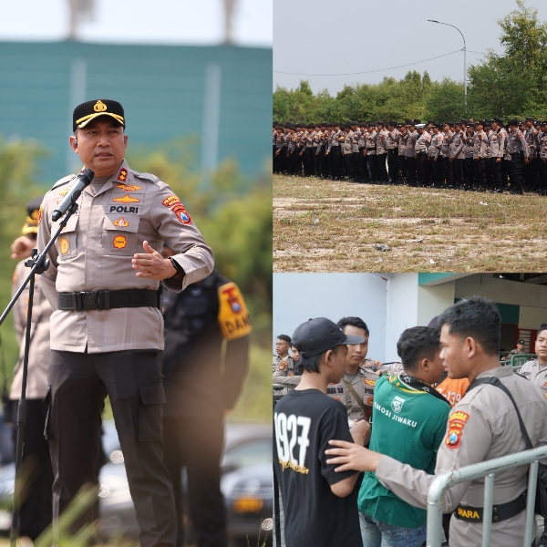 Polrestabes Surabaya Siapkan 2, 616 Personel untuk Amankan Pertandingan Persebaya vs PSIS Semarang di Stadion GBT