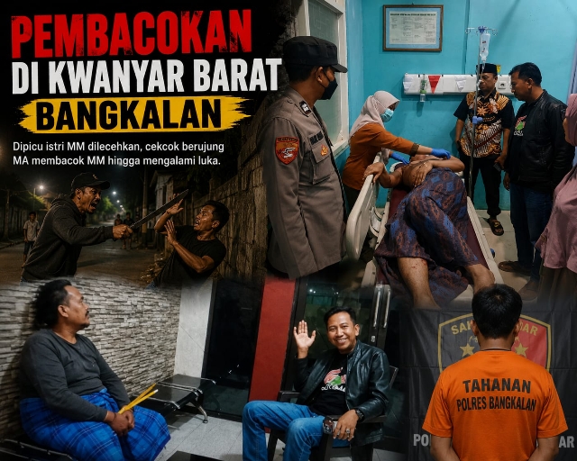 Terungkap, Ini Kronologis Pembacokan di Kwanyar Barat