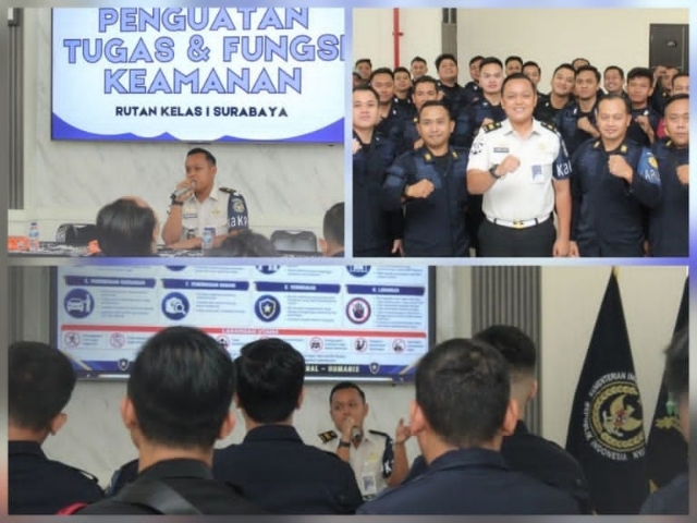 Rutan Surabaya Persempit Celah Gangguan Keamanan, Perkuat Disiplin P2U dan Integritas Jajaran
