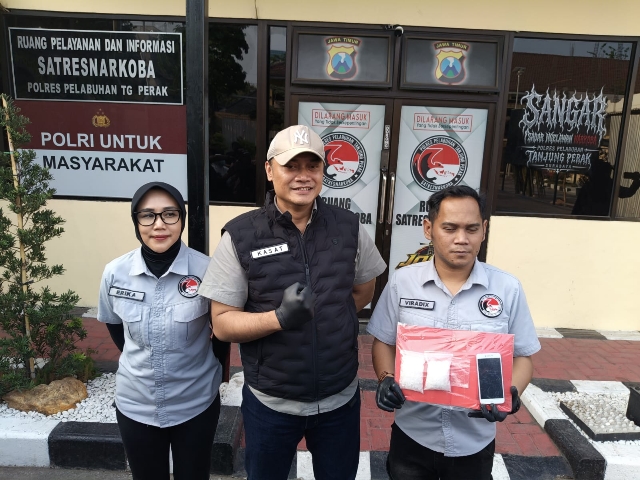 Satresnarkoba Polres Pelabuhan Tanjung Perak Ungkap Peredaran Sabu 100,72 Gram, Satu Pelaku Ditangkap