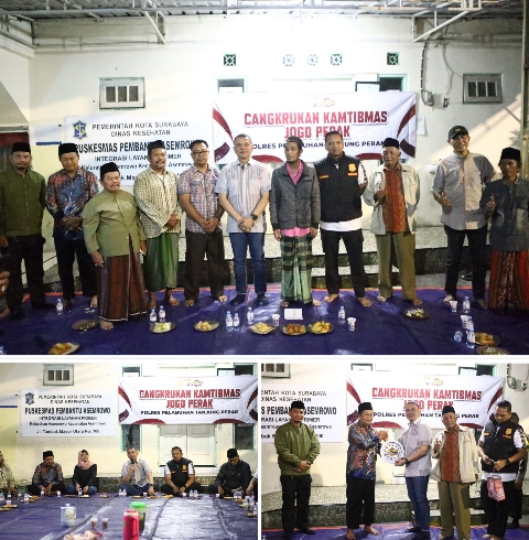 Kapolres Pelabuhan Tanjung Perak Ajak Warga Jaga Surabaya Bersama dalam Cangkrukan Kamtibmas Jogo Perak