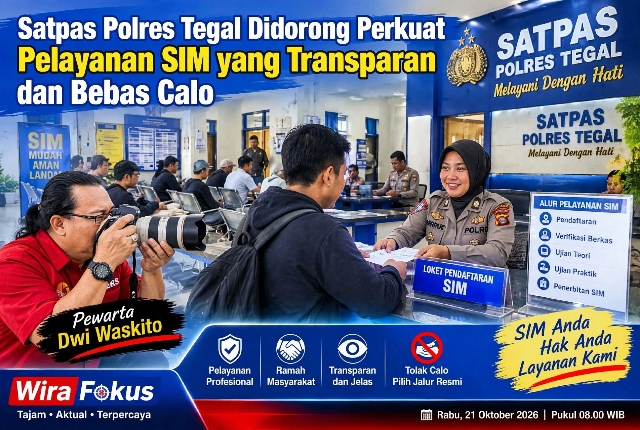 Didorong dan Perkuat Pelayanan SIM yang Transparan dan Bebas Calo di Satpas Polres Tegal